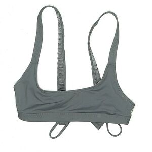 Lululemon Wave Ride Gray Cross-Back Bikini Top